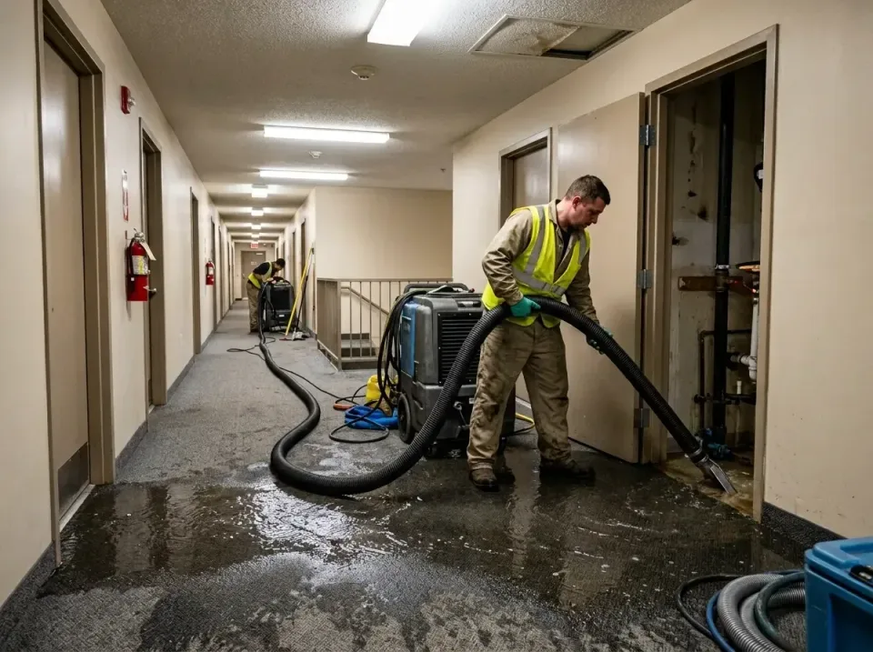 multi-unit-apartment-hallway-f-005 — frequently asked questions, Emergency Burst Pipe Water Extraction & Removal in West Pal…